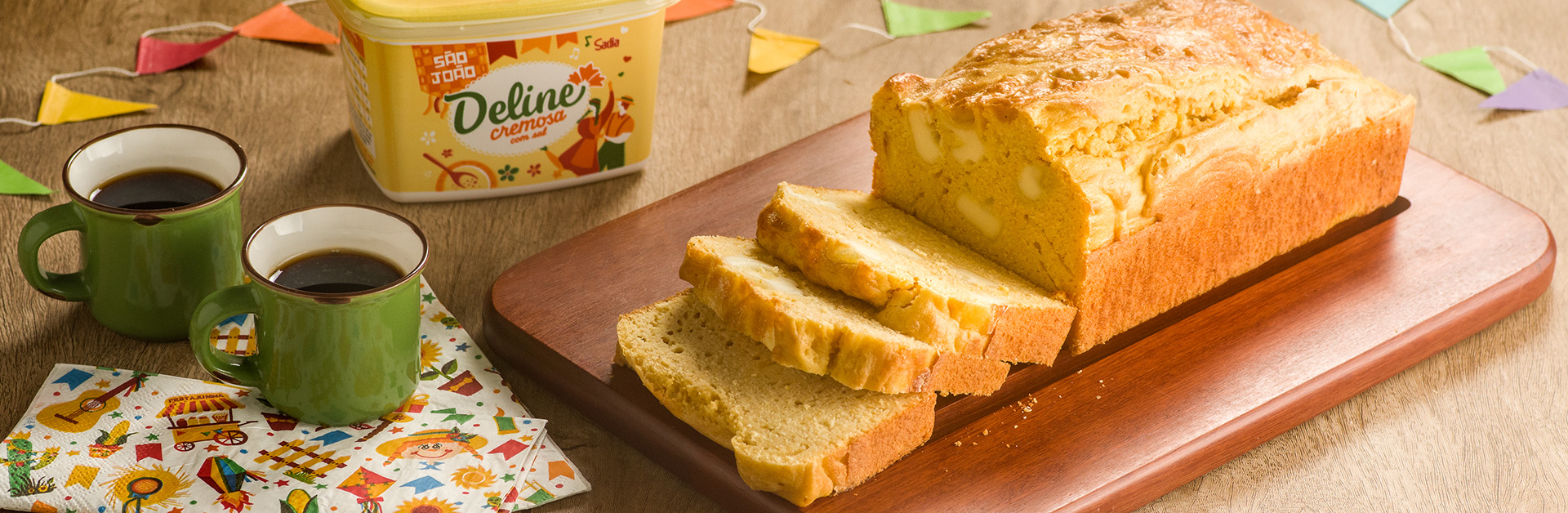 Receita: Bolo de Fubá Salgado Com Queijo Coalho