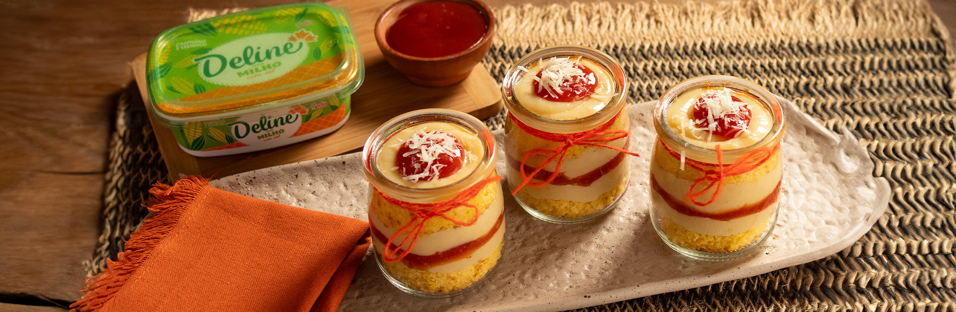 Receita: Bolo de Pote de Milho com Brigadeiro de Queijo e Goiabada