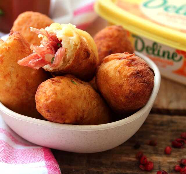 Receita: Croquete de mandioca com carne seca