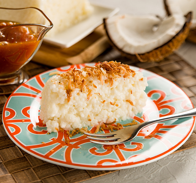 Receita: Cuscuz de Tapioca com Calda de Coco Queimado