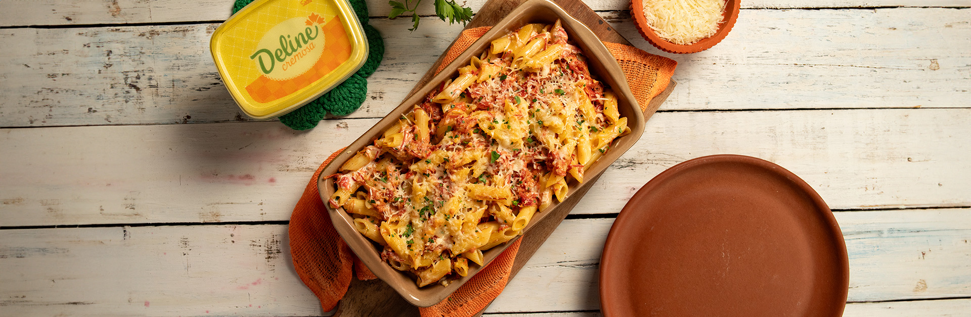 Receita: Penne Cremoso com Carne de Sol na Nata