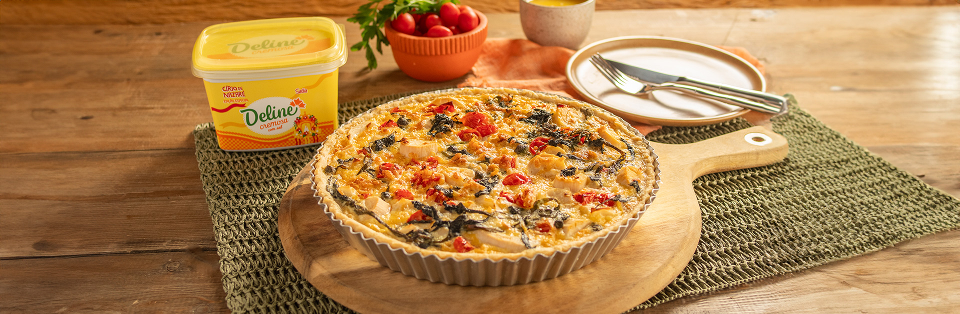 Receita: Quiche de Jambu e Palmito