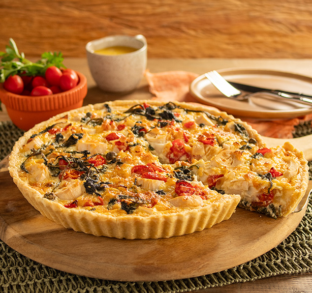 Receita: Quiche de Jambu e Palmito